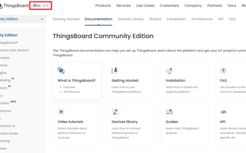 物联网开源平台开发系列001 – 开源平台Thingsboard 介绍