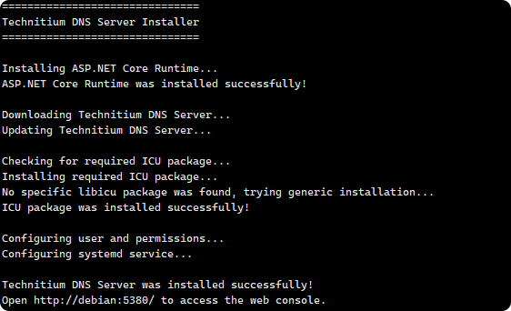 Debian13部署轻量级DNS服务器Technitium DNS Server